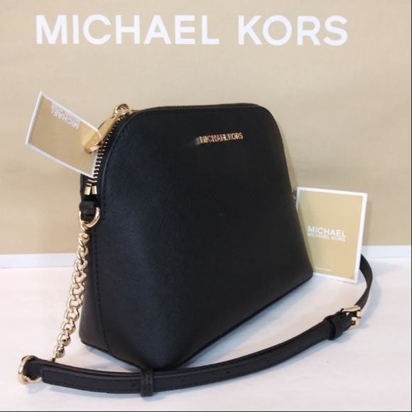 NWT MICHAEL KORS LEATHER CINDY DOME CROSSBODY BAG - Picture 3 of 7